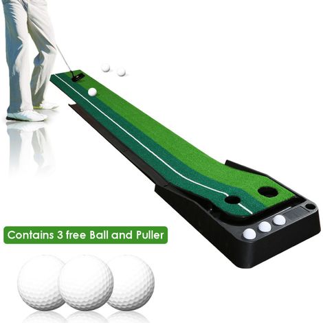 SWANEW Tappetino da golf per putting per principianti Tappetino per l'allenamento del golf in resistente erba artificiale (1/5)