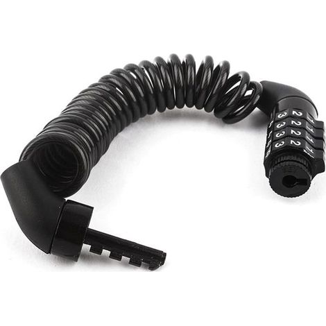 Ecleanfy - Cadenas de vélo - AIMOONSA - Cadenas à code 4 chiffres - Longueur 150 cm - Câble acier Ø3,7 mm - Cylindre alliage zinc (1/5)
