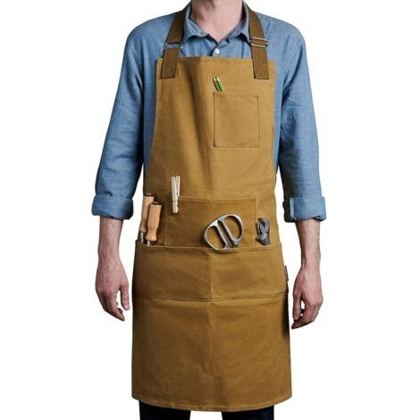 Heavy Duty Water Resistant Waxed Canvas Apron Tool Apron Workshop DIY Home/Garden Hairdresser Chef Waist/Neck Adjustable Straps Unisex (1/5)