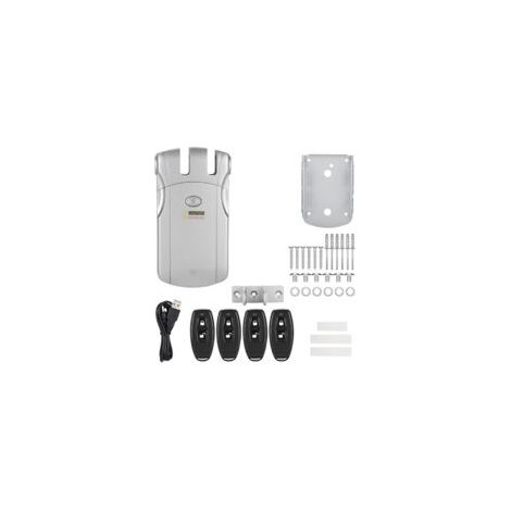 Serrure électronique sans fil invisible Alliage de zinc Télécommande et Bluetooth Installation facile Portée jusqu'à 20 m (1/5)