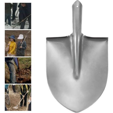 Pelle durable ultime – Pelle de jardin multifonction en métal robuste pour l'aménagement paysager, le jardinage, l'entrepreneur, le bricolage, les tranchées, les tâches extérieures (1/5)