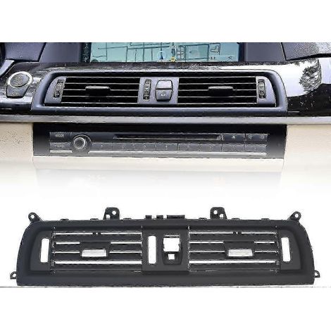Grille d'aération de console centrale avant compatible avec BMW Série 5 F10 F11 64229166885 520 523 525 528 530 535 (1/5)