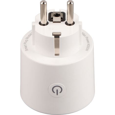 Prise Intelligente MOES WiFi Ronde Design Moderne, Contrôle à Distance par Application, Prise Sans Fil 4000W 250V Europe (1/5)