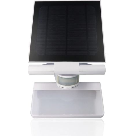 Proiettore LED solare con rilevatore di presenza, 8W, Luce Naturale, Bianco