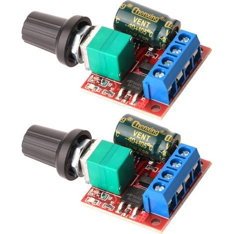 Mini regolatore di velocità per motori, regolatore di velocità PWM, interruttore PWM regolabile da 5V a 35V 5A CC, interruttore dimmer di velocità 6V 12V 24V con indicatore LED (1/5)
