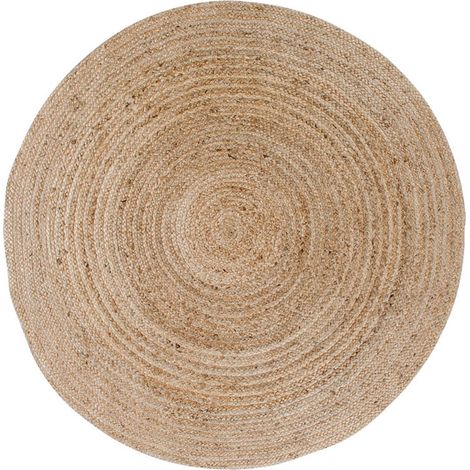 THANE - Tapis Rond Ø180cm en Fibre de Jute Naturel (1/2)