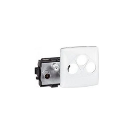 Legrand 086142 Prise TV-FM-SAT saillie composable blanc (1/2)