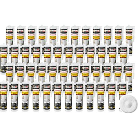IsolBau Weißes Fassadenacryl Fassadenacryl 48 x 300 ml