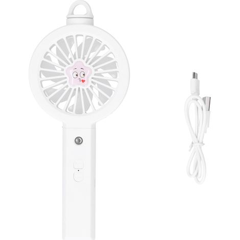 Ventilateur Brumisateur Portable Mignon pour Voyage et Maison - Blanc (1/5)
