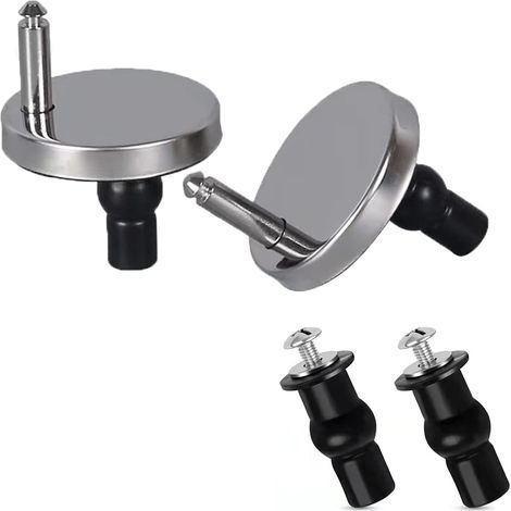 Lot de 2 fixations universelles pour siège de toilette à dégagement rapide - Charnières à dégagement rapide pour toilettes (1/5)