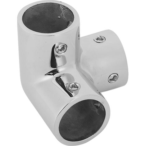 Raccord en T pour main courante de bateau, en acier inoxydable 316, robuste, pour tuyauterie, collier de serrage, accessoire d'accastillage pour yachts et bateaux, 22 mm (1/5)
