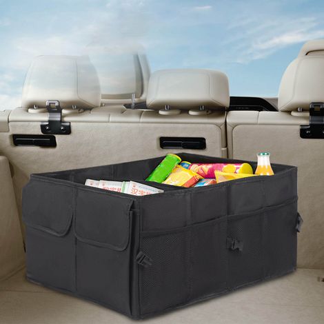 Sac de rangement pour coffre de voiture, grande capacité, pliable, en tissu Oxford imperméable, idéal pour les courses et le camping. (1/5)