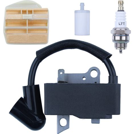 Bobine d'allumage pour Husqvarna 445 450 445e 450e Kit filtre à air et carburant (1/5)