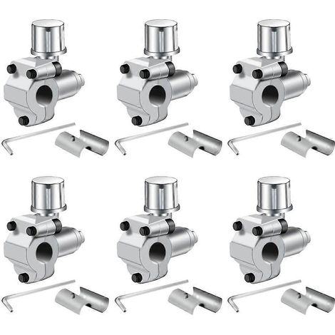 Kit de 6 vannes de perçage BPV-31, vannes réglables pour climatiseurs et systèmes CVC, 1/4 pouce, 5/16 pouce, 3/8 pouce (1/5)