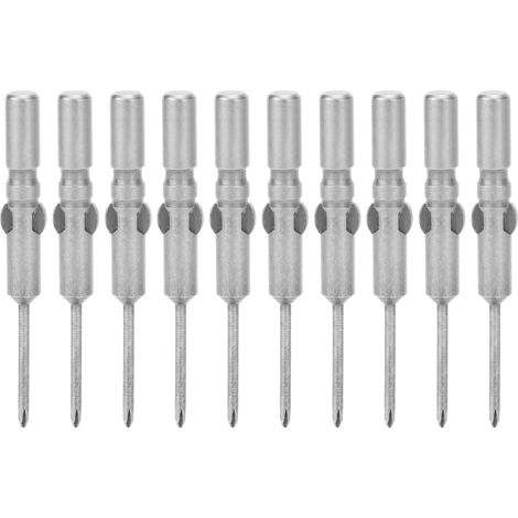 Lot de 10 embouts magnétiques cruciformes 2mm pour tournevis électrique, pièces de rechange. (1/5)