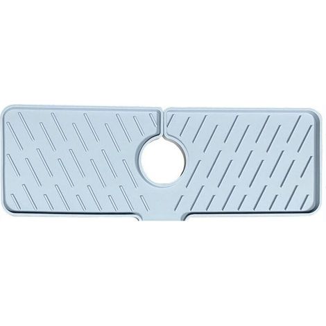Tapis De Robinet,Tapis Pour Robinet De Cuisine,Tapis Absorbant Pour Robinet,Tampon De Vidange D'éVier,Tampon De Vidange De Qualité Alimentaire (gris clair) (1/5)
