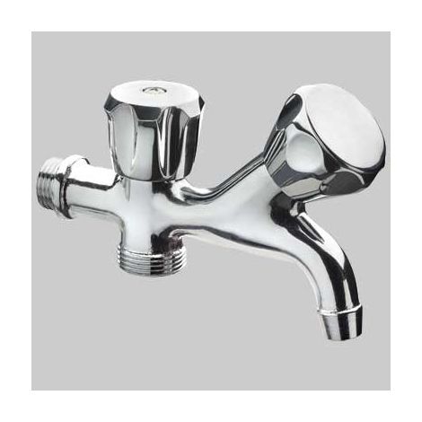 RUBINETTO DUPLEX PESANTE FROMAC - 1/2 x 3/4 - 2 pezzi - FROMAC