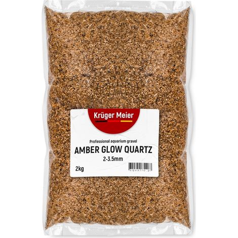 Kruger Meier Amber Glow Quartz 2-3,5 mm - Ghiaia per acquario 2 kg (1/5)