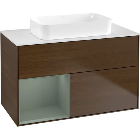 Villeroy & Boch F651GMGN Meuble sous-lavabo Finion F65 (1/2)