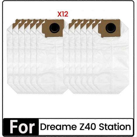 Lot de 12 sacs à poussière de rechange pour aspirateur station Z40 - Sacs poubelle non tissés (1/5)