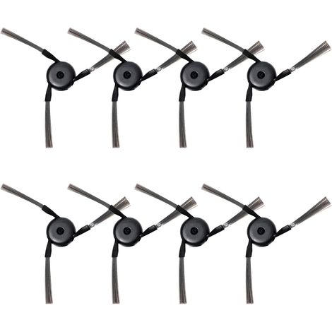 8 - Brosse Latérale - Accessoire Robot Aspirateur - Nettoyage Bords Et Coins - Poils Nylon Souples - Pour Dreame Et Mova - Noir - 12x5cm (1/5)