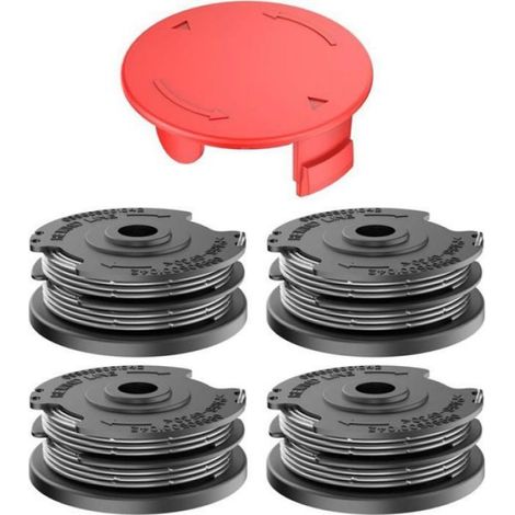 Bobines de fil pour coupe-bordure Bosch ART 24 27 30 et ART 30-36 LI - Lot de 4 - Noir Noir (1/4)