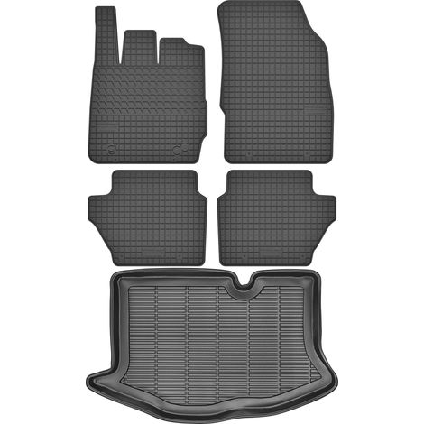 Tappetino per baule MAX-MAT 910505 + tappetini MOTOHOBBY 150602 - Ford Fiesta MK7 Hatchback dal 2008-2017. SENZA FERMI. (1/5)