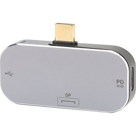 3-in-1 USB-C-Hub, multifunktional, USB-C auf DP, kompakt und tragbar, hohe Geschwindigkeit, Plug & Play, USB-C-Dockingstation (1/5)