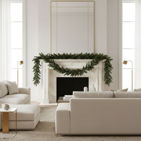 Festone verde per decorazioni natalizie da interno, lungo 180 cm (1/5)