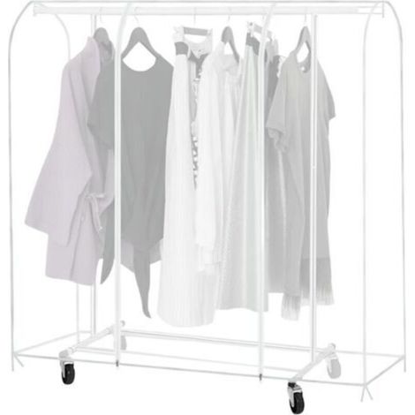 180 x 50 x 150 cm Housse de protection translucide anti-poussière pour porte-vêtements : housse de protection PEVA plus épaisse pour porte-vêtements, housse de protection