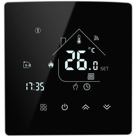 Thermostat intelligent pour chauffage, thermostat d'ambiance, thermostat Wi-Fi, thermostat pour chaudière à gaz/eau, chauffage au sol, compatible avec Alexa et Google. 3A TGR85WIFI BF (1/5)
