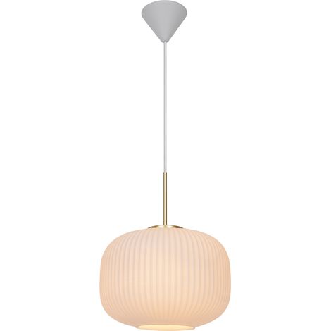 Suspension MILFORD 30 Verrerie Opale, H.38 - IP20 - E27 /Nordlux Intérieur (1/5)