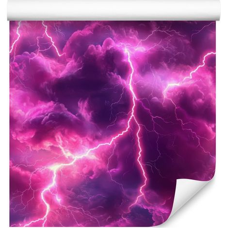 Papel pintado Galaxia en acuarela, violeta, morado y ciruela, 50x1000 cm. (1/5)