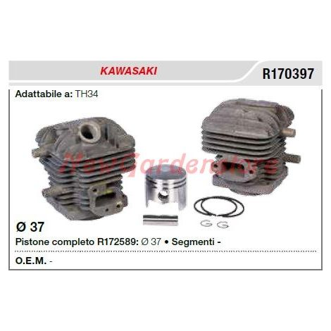 Cilindro pistone segmenti KAWASAKI decespugliatore TH34 R170397