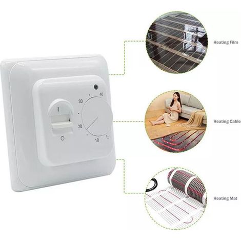 Thermostat de chauffage au sol 16A avec capteur de limite et contrôleur électronique de plancher (1/5)