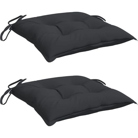 Coussins de palette lot de 2 noir 50x50x7 cm tissu oxford vidaXL
