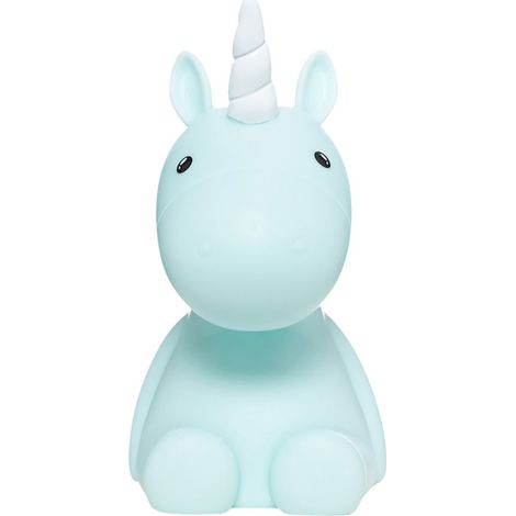 Veilleuse Licorne LED Bleue 17 cm (1/4)
