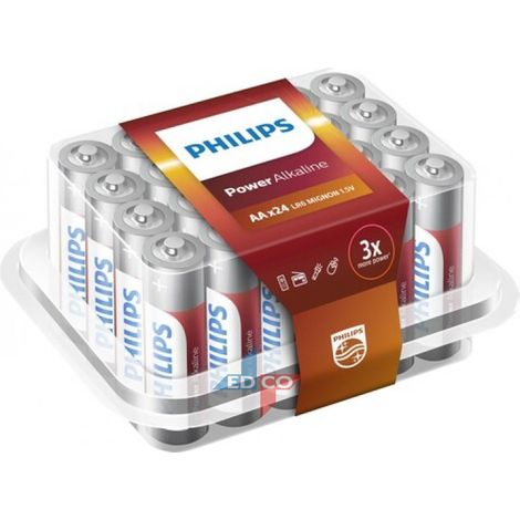 Lot de 24 piles AA / LR6 Philips (1/3)
