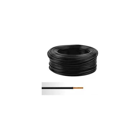 Fil électrique souple 16mm2 noir – Câble isolé en PVC – Conducteur en cuivre nu – Pour câblage tableaux électriques – Miguelez