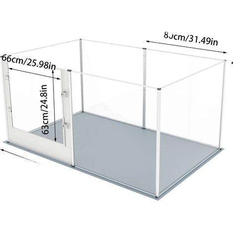 Parc pour animaux, Matériaux durables, Polyvalent pour petits animaux, 163x102.5x80cm (XL) (1/2)