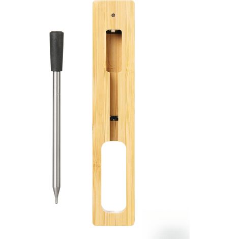 Termómetro inalámbrico Bluetooth IP68 para carne, sonda de acero inoxidable 304 con aplicación AiBBQ Life para barbacoa y horno. (1/5)