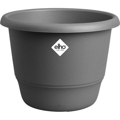 Pot de fleur rond - ELHO - Amiga Rond 55 - 55 L - Ø 55 x H 51 cm - Noir - Extérieur (1/3)