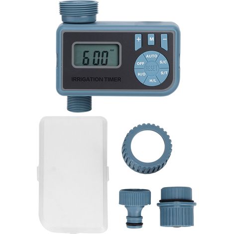 Programmateur d'arrosage automatique LCD étanche robuste pour jardin serre potager connexion robinet facile (1/5)