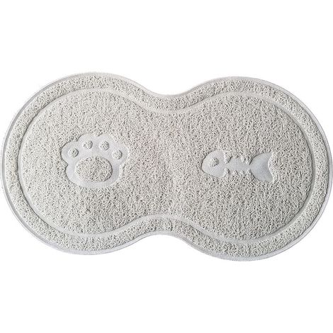 Tapis de litière pour chat 45 26cm tapis de toilette imperméable antidérapant pour chat, tapis de litière pour chat facile à nettoyer tapis de litière anti-dérapant pour chien / chat (1/2)