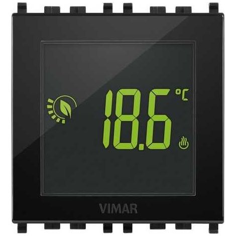02950 Termostato Touch 2M 120-230V Negro