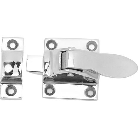 Verrou de porte maritime 2 pièces 48 x 38 mm en acier inoxydable 316, loquet d'armoire verrouillable pour bateau, yacht et camping-car (1/5)