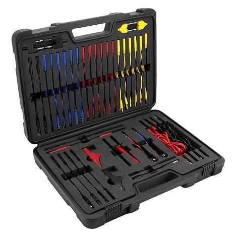 92 Pieces Test Leads Multimeter Kit, Multifunctional Diagnostic Circuit Kit Automotive with Crocodile Clips, Probes, Connection Terminals (1/5)