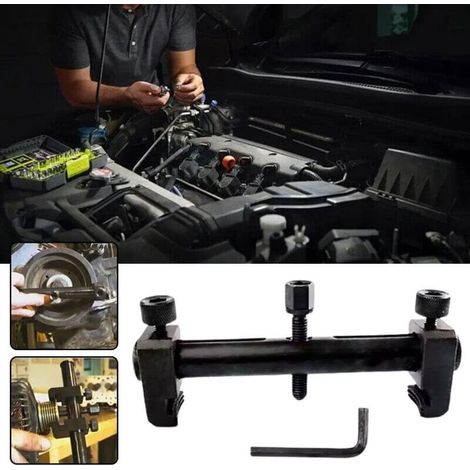 Extracteur pour poulie de vilebrequin nervurée – Bras réglables, outil de réparation auto – Modèle W8n2, adapté à de nombreux moteurs (1/4)