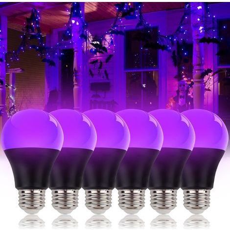 E27 10W 395nm UV LED Bulbs Black Purple Light Body Paint Halloween Party (1/5)