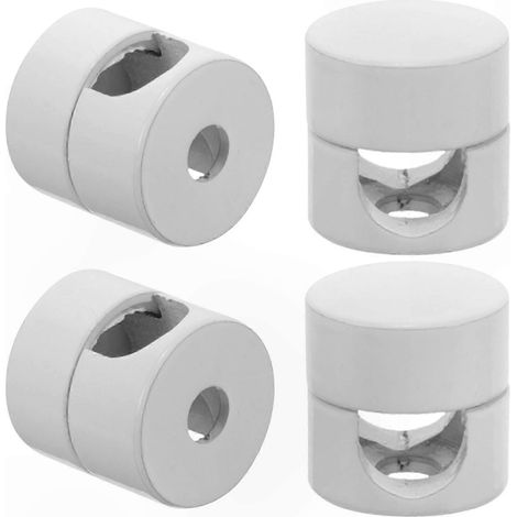 Câble Réglable Blanc avec Serre-fils pour Éclairage et Décoration, Lot de 4 Colliers de Fixation (1/5)